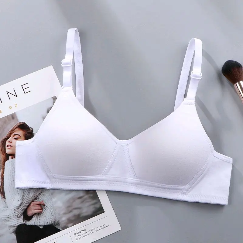PROMO HEMAT 3 Pcs BRA BH Wanita tanpa kawat cantik Cup A/B kait 2  Pakaian dalam wanita size 34-42 4