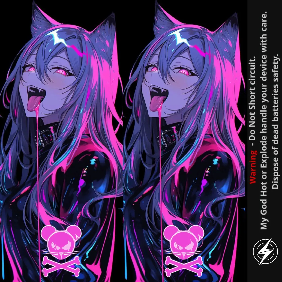 FAMSTORE - Stikerskin Wrap Baterai 18650 Motif VM Waifu v1 Full Motif Dan anti gores