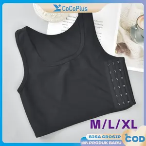 Binder Dada Half Piece Efek Rata Untuk COSPLAY Wanita Breast Binder