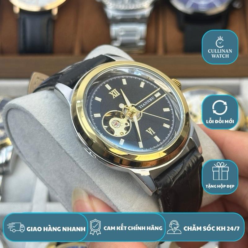   MINI GAME   ĐỒNG HỒ NAM TIANNBU CÂY ĐÀN GUITAR MÁY CƠ AUTOMATIC THIẾT KẾ TINH TẾ MẶT KÍNH PHỦ TINH THỂ SAPPHIRE CHỐNG TRẦY XƯỚC CHỐNG NƯỚC 3ATM 