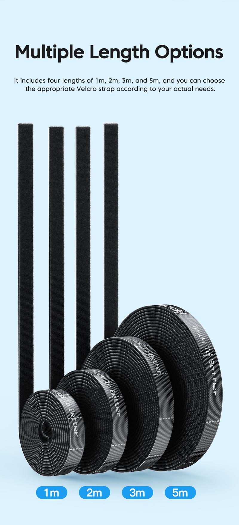 Product Introduction of Toocki Cable Organizer Cable Management Tearable Organizador Cables Winder Ties Phone Accessories Wire Cord Organizer And Cables 6