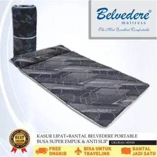 [Promo Cuci Gudang! Gratis Ongkir] Kasur Lipat Bantal BELVEDERE / Kasur Gulung / Matras / Kasur Busa