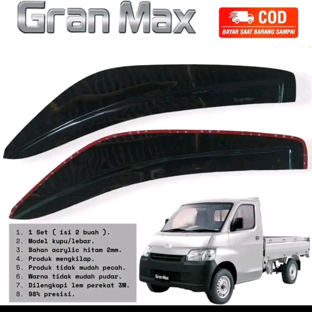 Talang Air Grend Max Pick Up 2 Pintu Model Kupu Kupu M3 - Aksesoris Mobil - Car