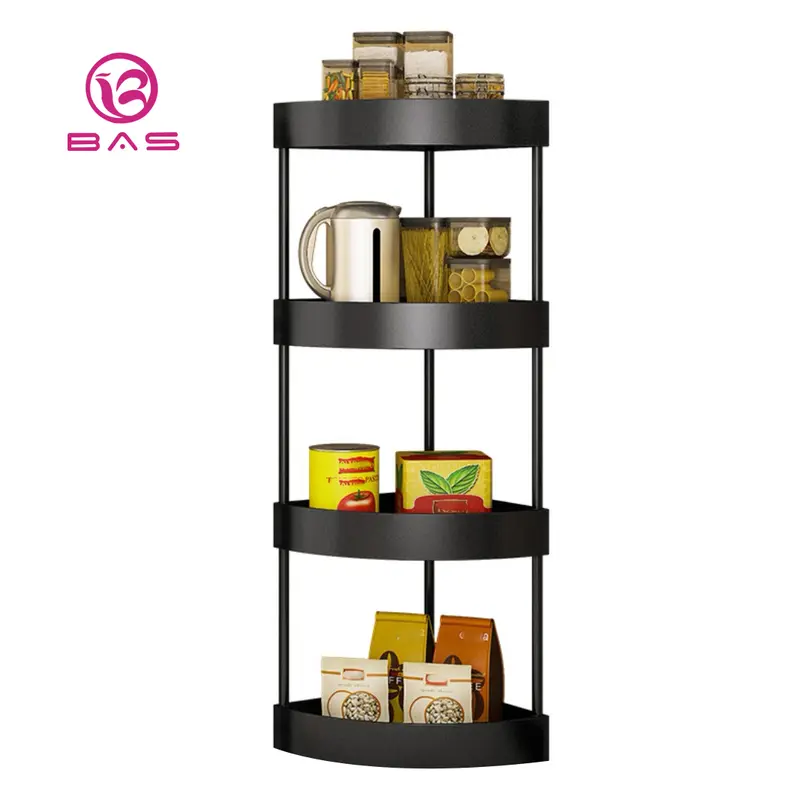 BAS Rak dapur rak serbaguna 4 layer tanpa roda 3