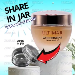 ( SHARE IN JAR ) ULTIMA II Wonderwear Cream Makeup Natural Ginger Almond Sand Linen