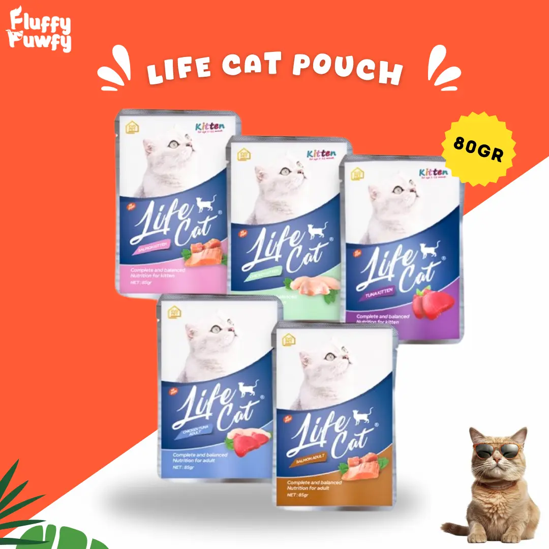 Makanan Basah Life Cat Kucing 80 gr untuk Kesehatan