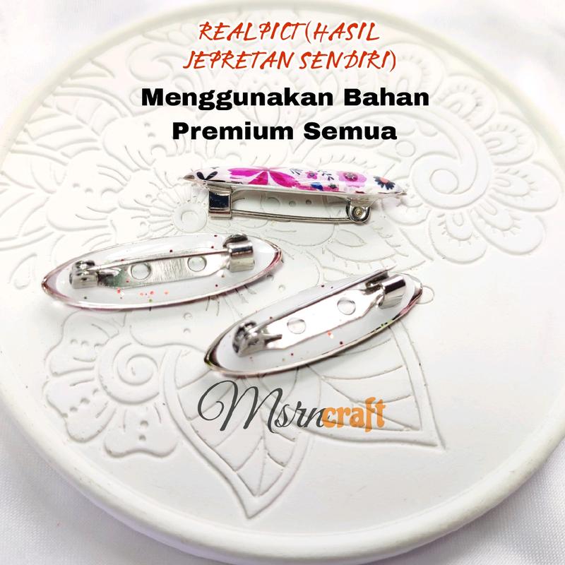 [LUSINAN] PIN JILBAB DAGU PREMIUM MOTIF BUNGA PASTEL - PENITI JILBAB BROS JILBAB PIN DAGU KUALITAS GRADE A Anti Nyangkut Anti Karat pen it 2