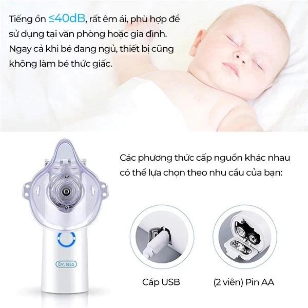 Máy Phun Sương Tạo Độ Ẩm Cho Bé Và Người Lớn, Máy Phun Sương Cầm Tay Nhỏ Gọn Có Chế Độ Tự Làm Sạch, Tặng Kèm Cáp Sạc type-C 4