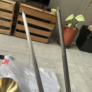 Gunting Capit Kepiting Belut Ikan Udang Pengambil Sampah Serbaguna Crab Tong Stainless Steel Gagang Plastik