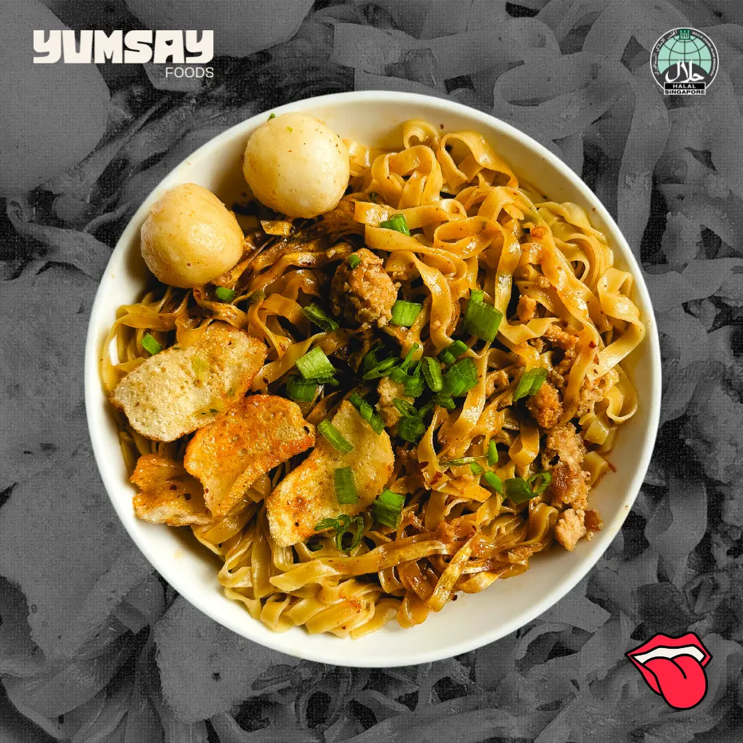 YUMSAY Foods Fishball Noodles - Ready-to-Eat Hawker Meals