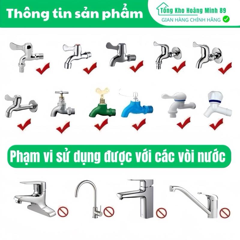 Vòi Xịt Nước Tăng Áp, bộ ống nước tăng áp , Bộ Vòi Xịt Tưới Cây , Rửa Xe , Rửa Sân , Bộ Vòi Dây Dài 5m-20m,  Đầu Phun Đồng , Bộ 4 Món Đầy Đủ 3