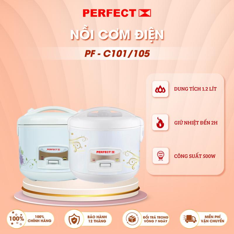  Nồi Cơm Điện Perfect PF-C101 C105 1 lít 2-   Hàng chính hãng - Bảo hành 1 năm   Nấu Cơm Cooker Nấu Cơm Cooker Nấu Ăn 