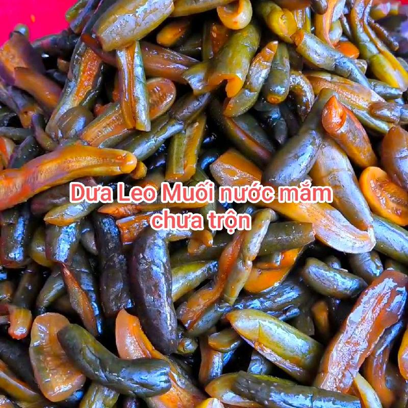   RẤT MẶN  combo 3kg dưa leo muối nước mắm mặn chưa trộn  không dùng ăn chay +tặng nước mắm nguyên chất 100ml 