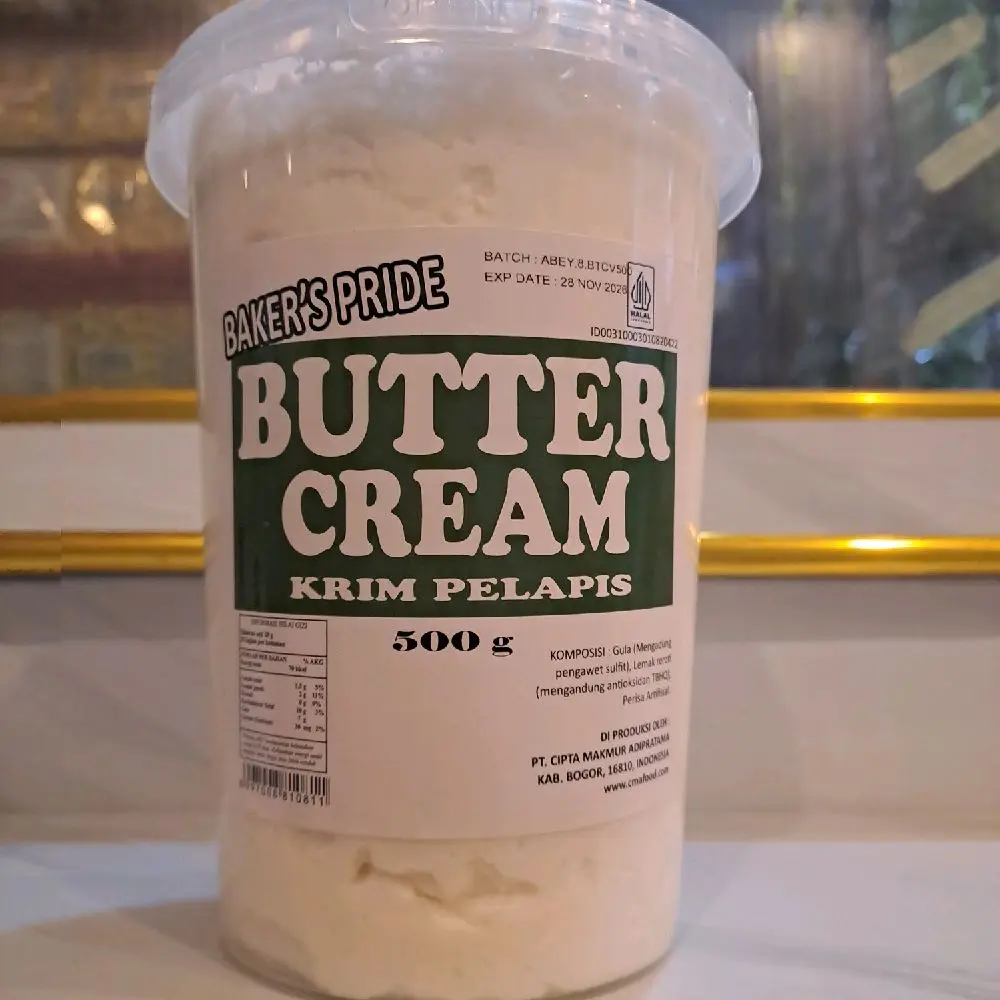 BAKER' S PRIDE BUTTER CREAM KRIM PELAPIS 500G
