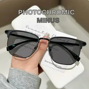 Kacamata Fotokromik  Minus Ukuran Normal Anti Radiasi Anti Blue Light High Quality Material FM630 Fotokromik Minus Glasses