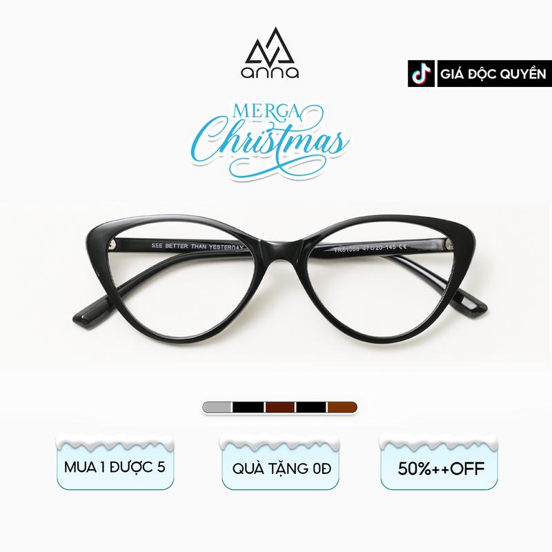  Gọng Kính ANNA Unisex Dáng Mắt Mèo Cá Tính Chất Liệu Nhựa Dẻo 81088 