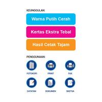 Gambar Sinar Dunia Paper Photocopy 80gsm A3 per RIM - SDU PC 80 A3 dari Bantex Indonesia Kab. Bogor 4 Tokopedia