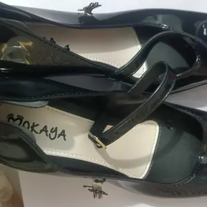 (L647) Sepatu Slop Jelly Wanita Hak Tinggi Glossy Tali Depan Formal Kantor Super Simple Cantik Elegant Empuk Nyaman Import Mokaya / Ukuran 37-40