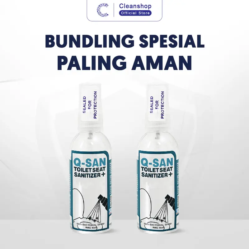 BUNDLING SPESIAL - Q-San Toilet Seat Sanitizer 40ml (2pcs) 0