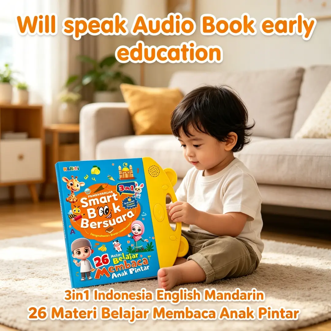 Buku Pintar Bersuara Elektronik Aman Digunakan Anak Prasekolah 13 Materi Belajar Lengkap Bilingual Indonesia Inggris Bahan Ramah Lingkungan Tidak Berbahaya Tombol Besar Pengenalan Hijaiyah Huruf Angka Hewan Biota Laut Musik COD Tersedia