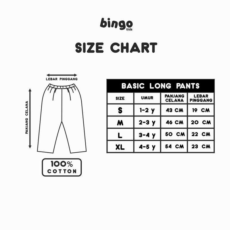 Basic Long Pants Anak 1-5 Tahun Celana Panjang Anak Katun 4