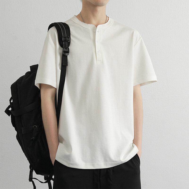  Áo Polo Cổ Tàu Nam Brand HB Phối Basic Chất Liệu Cotton Thấm Hút Mồ Hôi A25 