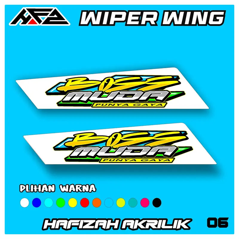 variasi wiper wing mobil pick up grandmax,l300,carry.traga,kijang,panther banyak pilihan warna kode006 2