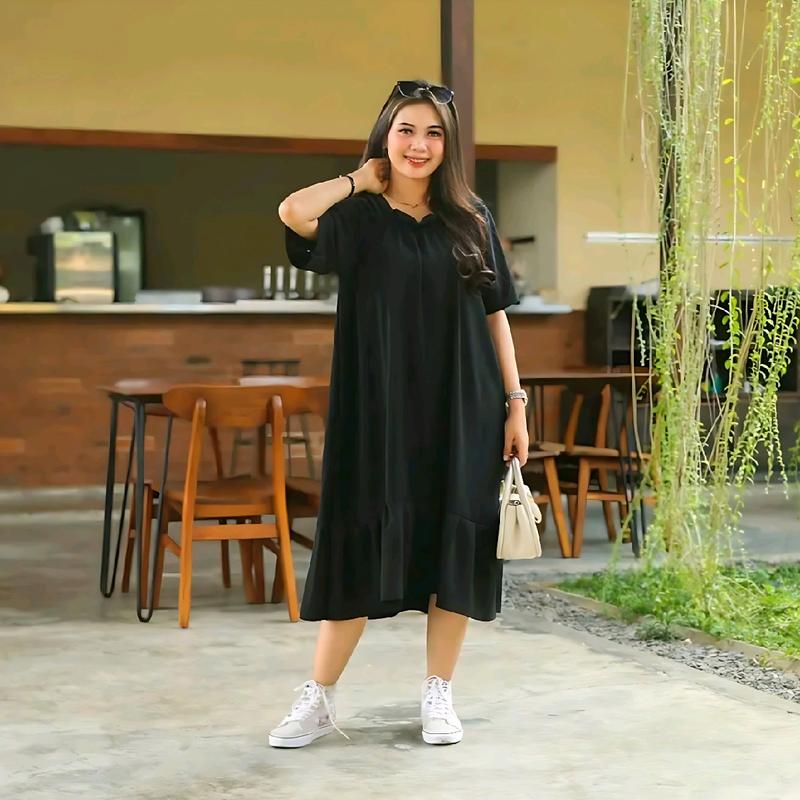 Daster Murah Terbaru Kekinian Daster Fuji Crinkle Airflow Premium Dress Nyaman Tidur Cantik Kain Lembut 7