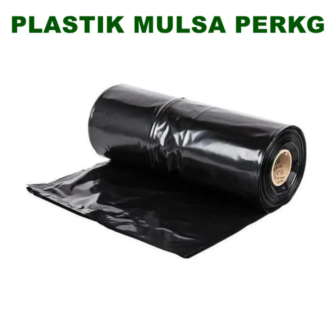 Plastik Mulsa Kemasan 1KG Panjang 40meter /plastik mulsa hitam perak/plastik pertanian warna Silver/perak pelindung  Tanaman