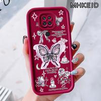 Gambar MHKEID Casing Hp untuk Xiaomi Redmi Note 9 4G 10X Case Pola Kupu-kupu cantik Kasing Anti-Sidik Jari Silikon Kasus Lembut Casing - Gaya1, Redmi Note 9 4G dari MHKEID MALL Kab. Tangerang 3 Tokopedia