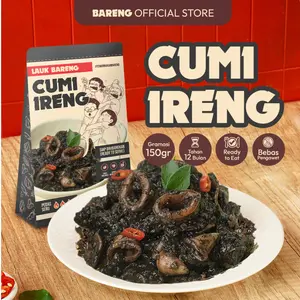Lahap Bareng | Cumi Ireng Hitam | Lauk/Makanan Instant Ready to Eat, Real Food, Praktis & Tanpa Pengawet | Cumi Sambal Pedas