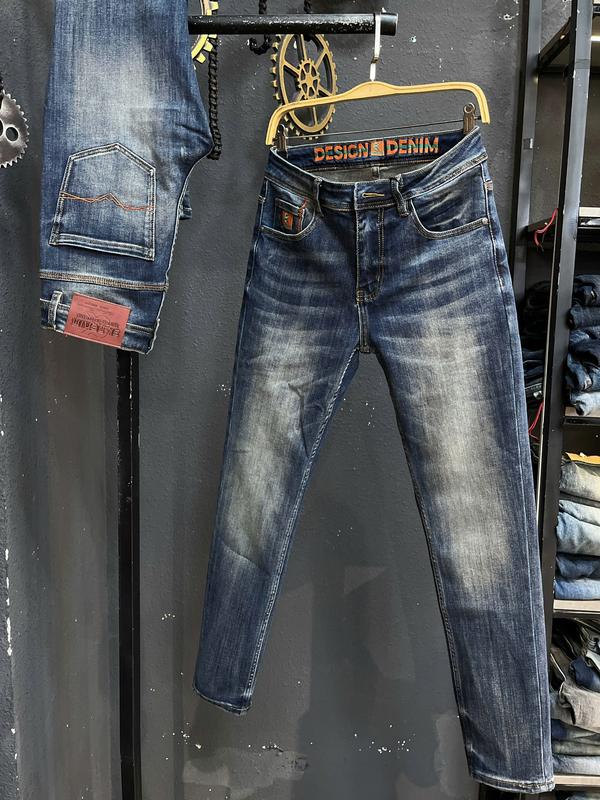 SP TRẢI NGHIỆM 3K DENIM Jean Denim Guangzhou-3K1944 Quần Jean Nam Dài Màu Xanh Was Túi Thêu Viền Cam Mẫu Mới Chi Tiết Như Hình J4008.
