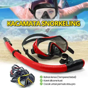 Kacamata Snorkeling + Snorkel Set Masker Diving Alat Menyelam 017-2300