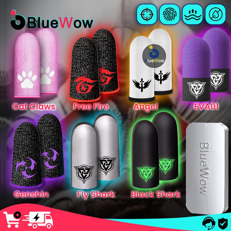 Tay Áo Ngón Tay Chơi Game, BlueWow, Găng Tay Trò Chơi Di Động, Cho PUBG, Tay Áo Ngón Tay Thoáng Khí, Đầu Ngón Tay, Chống Trượt, Làm Bằng Sợi Bạc, Vỏ Chơi Game