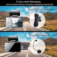 Gambar Acroder Dashcam Mobil 3 Inch IPS Screen 1080P WiFi Dual Lens Front Inside Rear 24-Hour Parking Monitoring Loop Recording Kamera - WiFi+Front & Inside, Dashcam only dari Acroder.ID Kab. Tangerang 5 Tokopedia