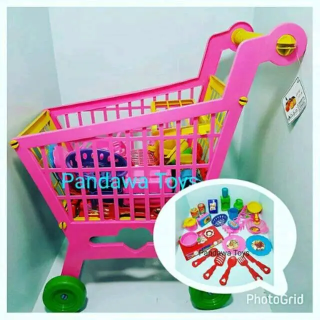 Mainan Troli Masak Troli Belanjaan Troli Supermarket Mainan Viral Anak Masak Dirumah Dapur Dapuran 0