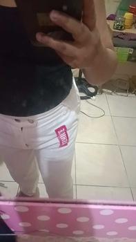 Product Review of POPPY BOYFRIEND JEANS KOREA STYLE fit karet Panjang Melar Korean White from W**👀 2