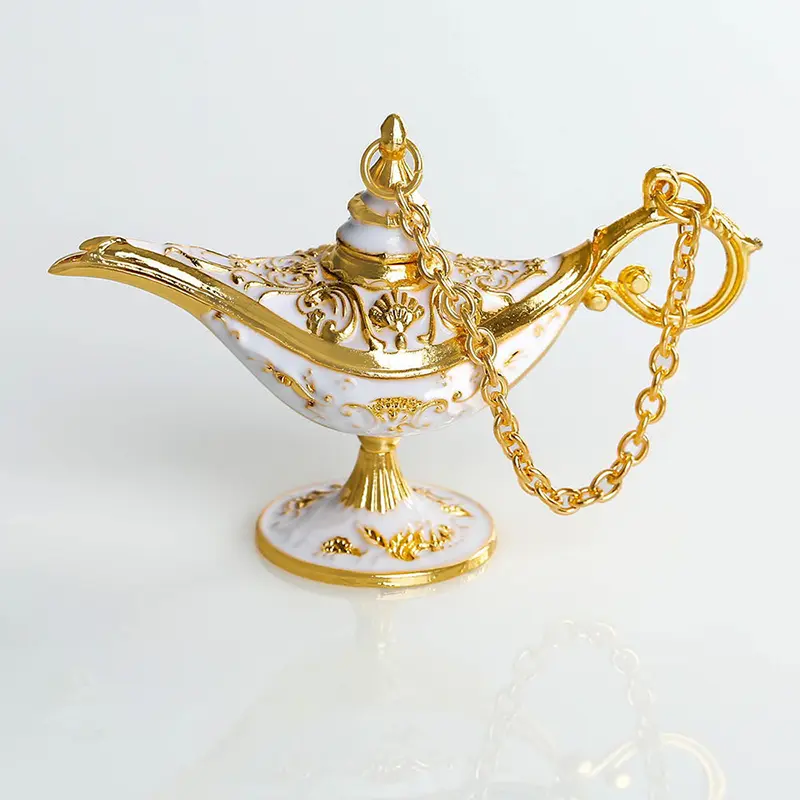Đèn Thần Tài Ma Thuật Aladdin Sáng Tạo, Lư Hương, Đèn Ước Nguyện Kim Loại, Quà Tặng Trẻ Em, Đồ Thủ Công Trang Trí Nhà Cổ Điển Châu Âu 5