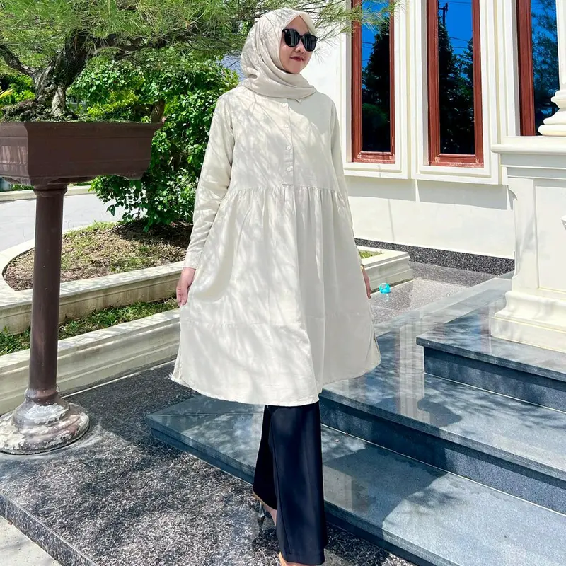 promo..!! tunik simple polos  busui 2
