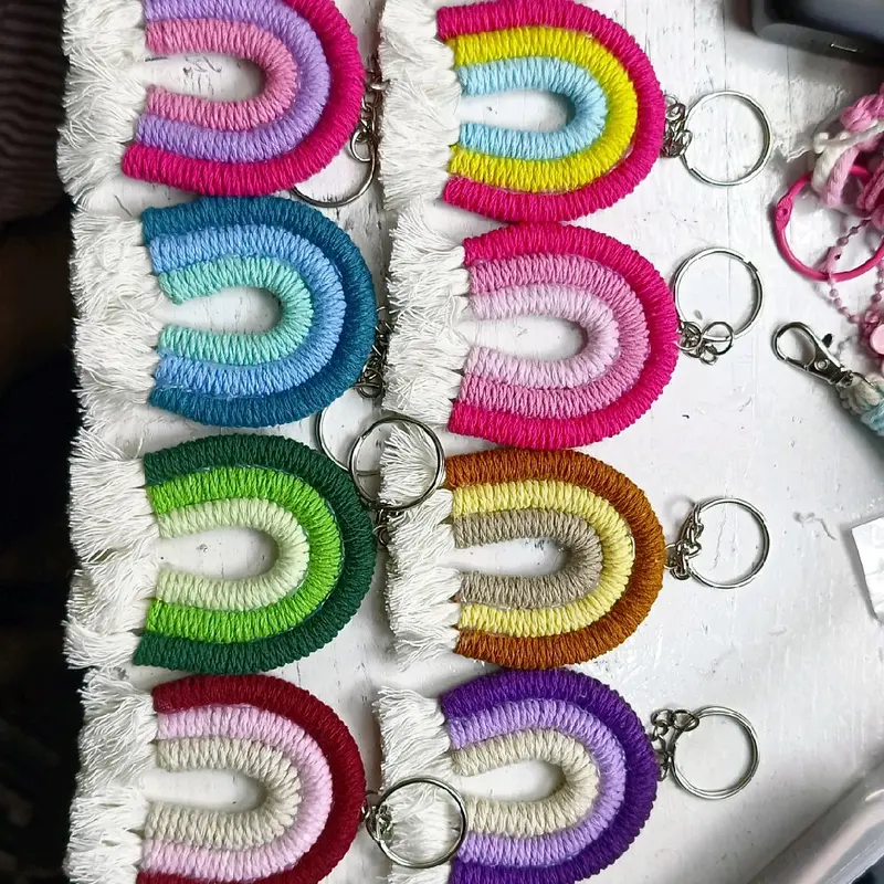 GANTUNGAN PELANGI RAINBOW/ GANTUNGAN UNICORN/ GANTUNGAN TAS CHARM BAG GANTUNGAN KUNCI LUCU 2