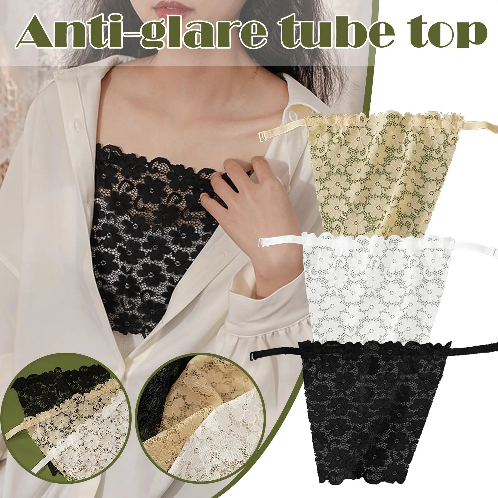 Áo Ngực Ren Vô Hình Cho Nữ, Đồ Lót Ẩn Nhanh, Có Kẹp, Nhìn Trộm, Riêng Tư, P9U9