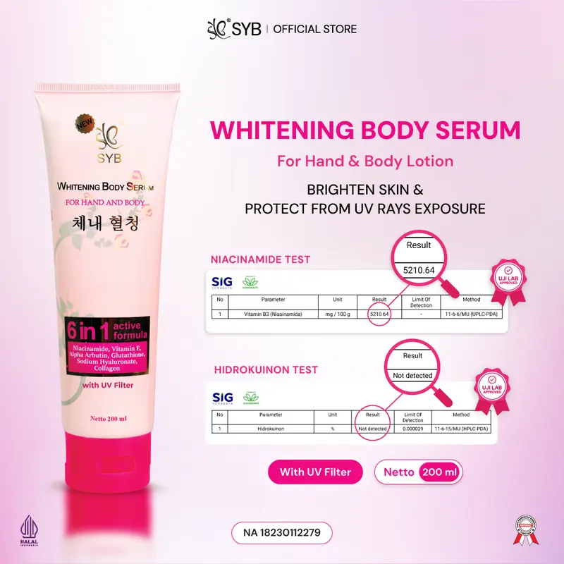 NEW SYB Whitening Body Serum With Collagen + 5% Niacinamide 0