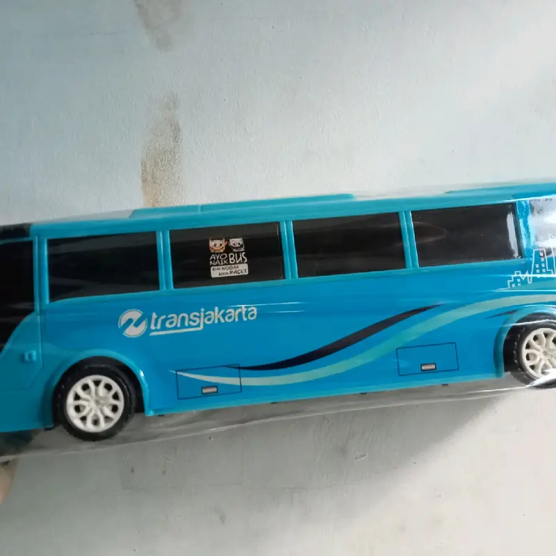 (Bisa cod)Promo mainan anak anak bus trans Jakarta panjang banyak warna 2