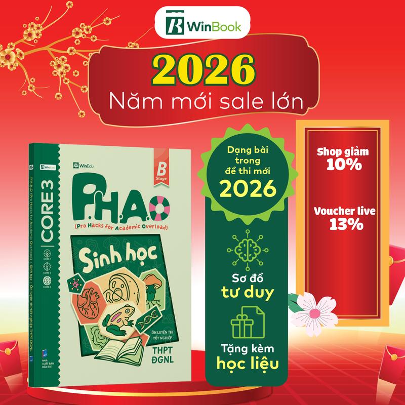  Sách P.H.A.O Sinh học Ôn luyện thi tốt nghiệp THPT ĐGNL  Lấy gốc lí thuyết  