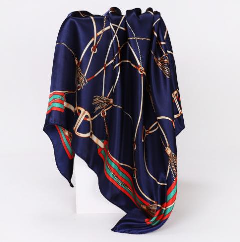 Outdoor hijab 90cm*90cm segi empat Scarf Busana Syal Cetak syal wanita shawl Foulard 4