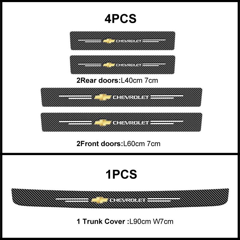 Product Introduction of Car Door Threshold Sill Sticker Carbon Fiber Decorative Strip Door Sill Anti Scratch Trunk Protector Car Accessories 26