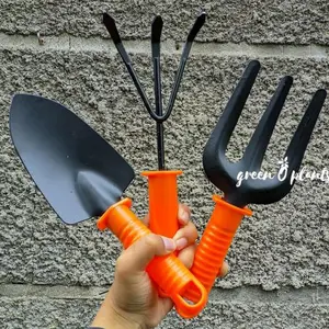 Sekop Tanaman Taman Berkebun Garden Tools Set 3 Gagang Orange