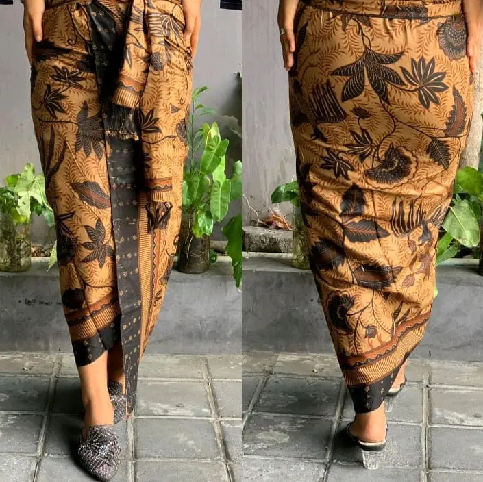 Kamen  Motif batik  Katun lembaran set selendang 7