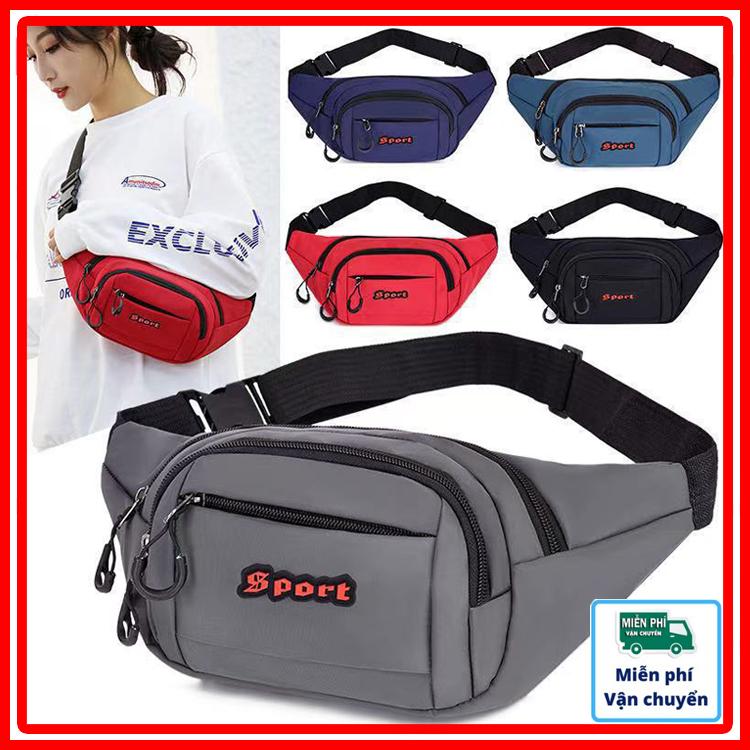  Sport Túi Bao Tử Đeo Hông Thể Thao Chống Thấm Nước Đa Năng Phong Cách Năng Động Vải Oxford Cao Cấp Nhiều Ngăn Tiện Lợi Kích Thước 14x23x8cm 