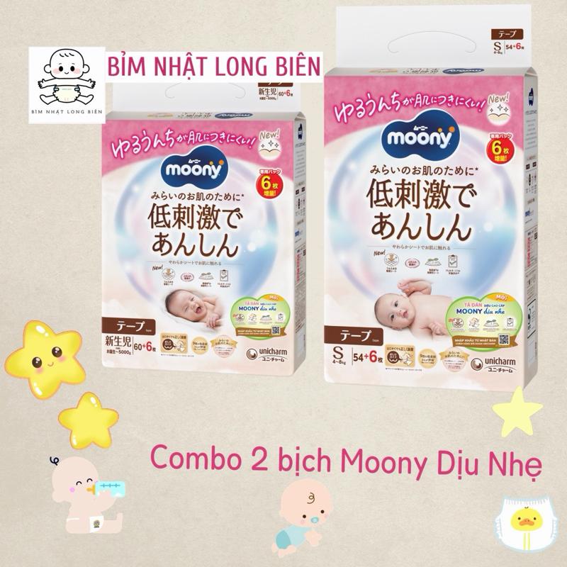 Tã bỉm Moony Xanh NK Diana Unicharm Chính hãng đủ size